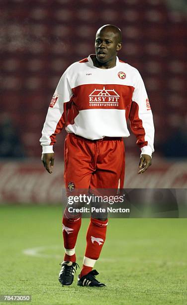 Paul Hall of Walsall in action during the F.A.Cup Sponsored by E.ON Second Round Replay Match between Walsall and Northampton Town at The Banks's...