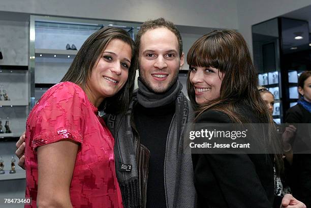 Dana Alpian, Servan Diaz and Katya Choque at the Versace Presents "Chocolate and Champagne" event on December 13, 2007 at Versace in Beverly Hills,...