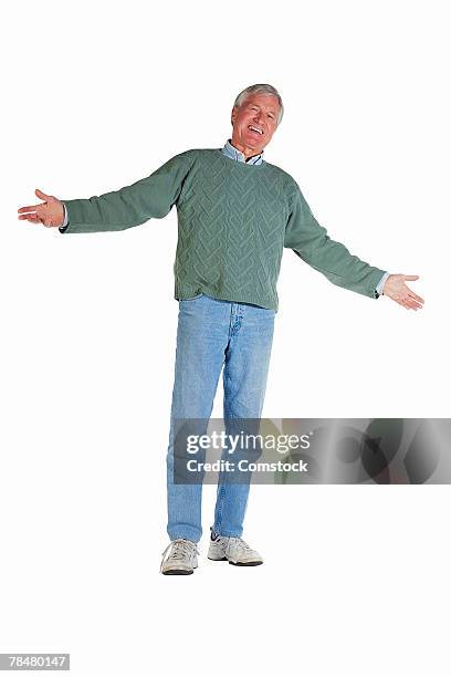 734 Happy Man Standing With Open Arms Stock Photos, High-Res Pictures ...