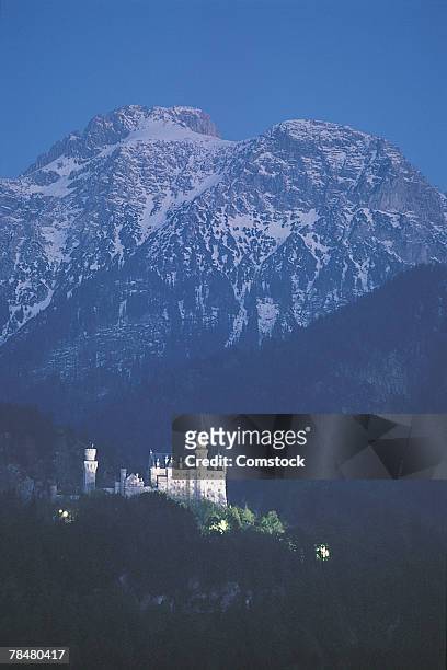 castle - neuschwanstein stock-fotos und bilder
