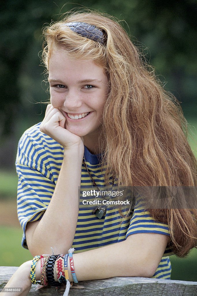 Portrait of teenage girl