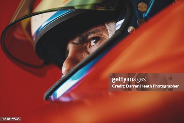 Felipe Massa of Brazil sits aboard the Scuderia Ferrari Marlboro Ferrari 248 F1 Ferrari V8 during in season testing on 10 May 2006 at the Mugello...