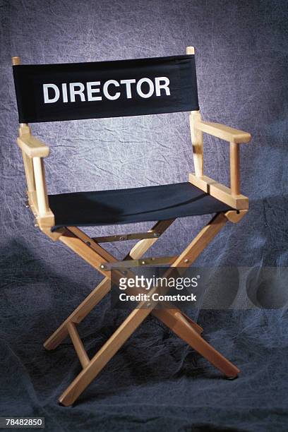 director's chair - director's chair stockfoto's en -beelden