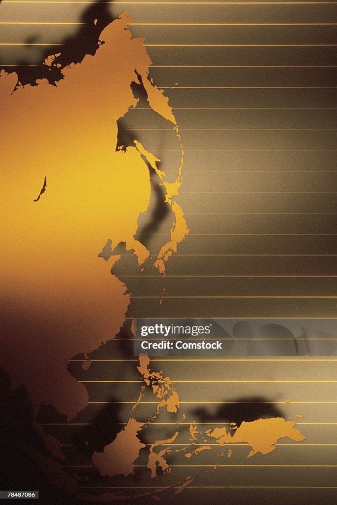 Eastern Pacific Rim Map Of Far East And Pacific Rim High-Res Vector Graphic - Getty Images