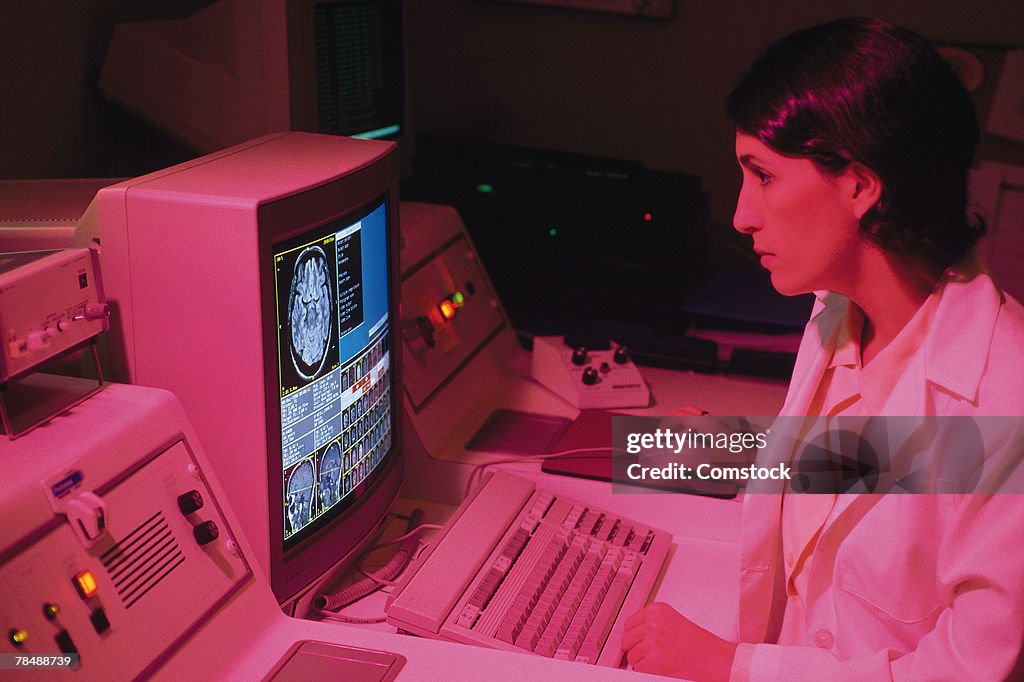 Lab Technician Using Computer High-Res Stock Photo - Getty Images