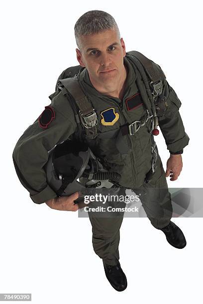 fighter pilot - flight suit stock pictures, royalty-free photos & images