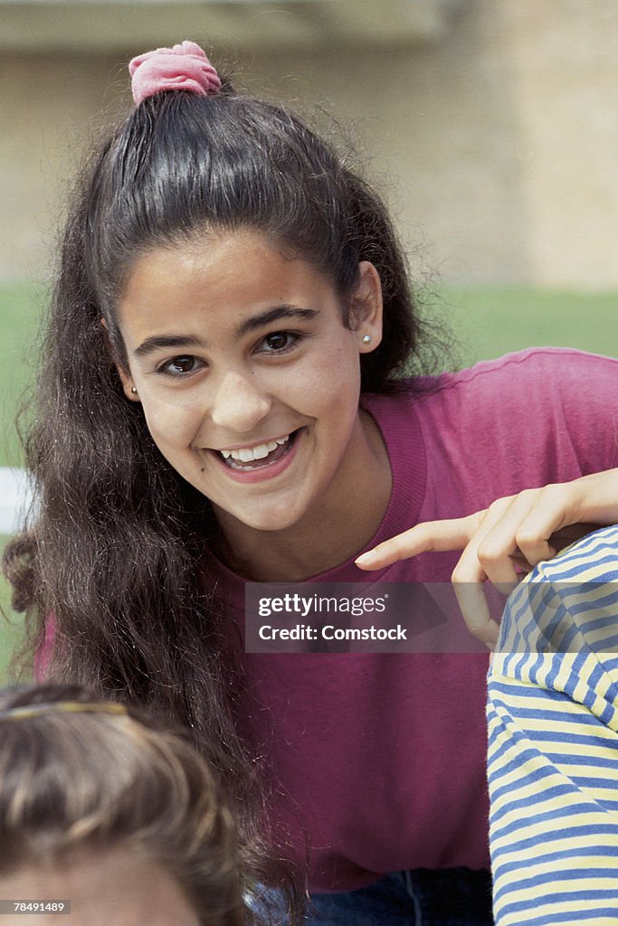 Girl smiling