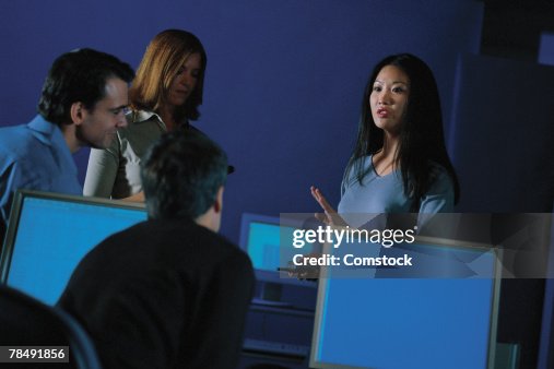 Instructor Informatics Woman Instructor In Computer Class High-Res Stock Photo - Getty Images