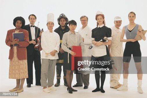 Collective Occupations Group Portrait Of Various Occupations High-Res Stock Photo - Getty Images
