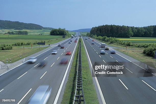 autobahn nine south of nuremberg , germany - franconia stock pictures, royalty-free photos & images