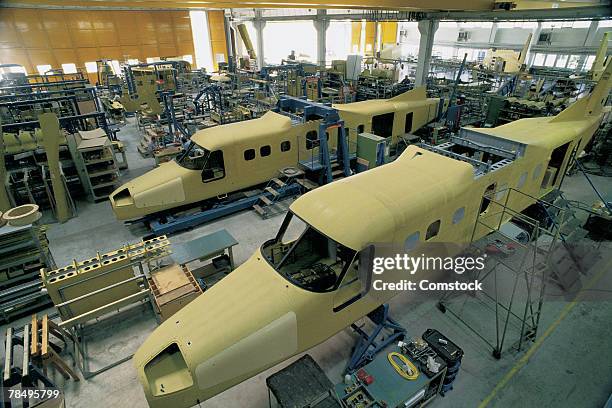 dornier aircraft manufacturing facility - aircraft assembly plant fotografías e imágenes de stock