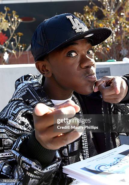 Actor/rapper Young B attends the Britti Cares Children's Blood Drive on December 15, 2007 at Children's Hospital in Los Angeles, California.