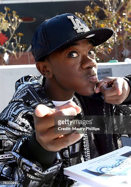Actor/rapper Young B attends the Britti Cares Children's Blood Drive on December 15, 2007 at Children's Hospital in Los Angeles, California.