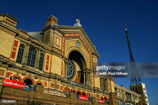 General view of Alexandra Palace on day one of the 2008 Ladbrokes.com PDC World Darts Championship at Alexandra Palace on December 17, 2007 in...