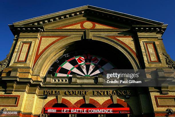 General view of Alexandra Palace on day one of the 2008 Ladbrokes.com PDC World Darts Championship at Alexandra Palace on December 17, 2007 in...