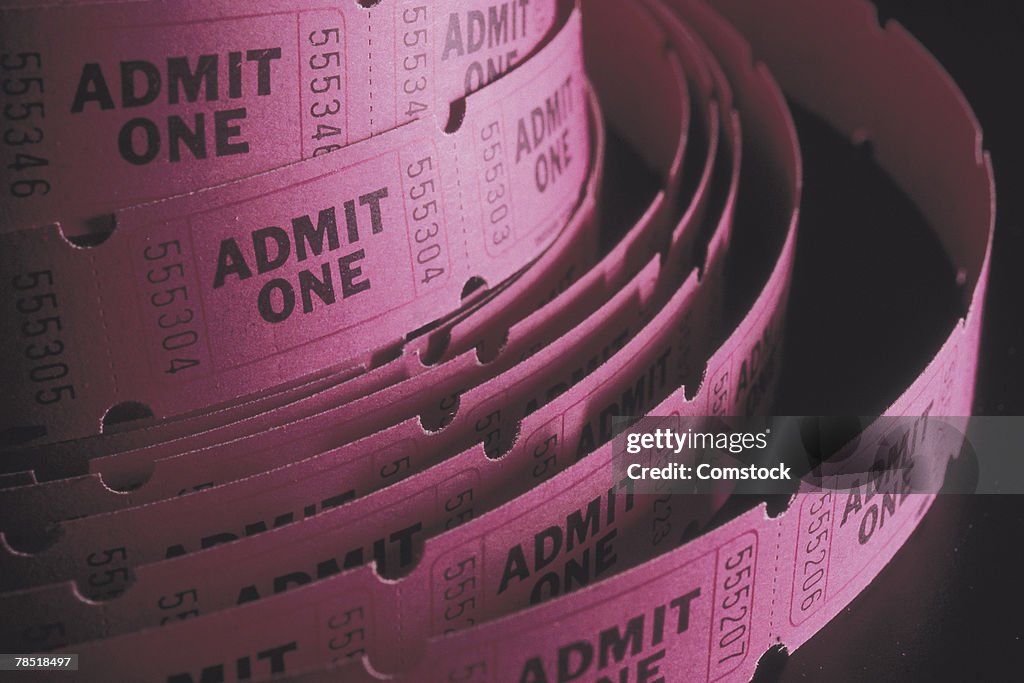 Roll of admission tickets