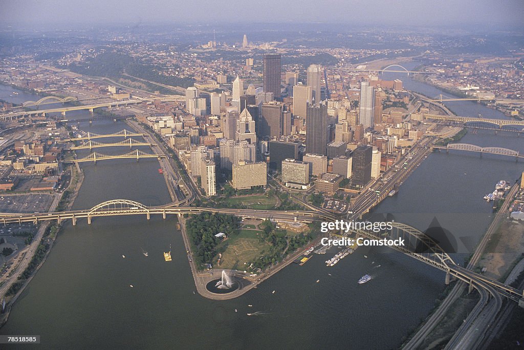 Aerial view of Pittsburgh , Pennsylvania
