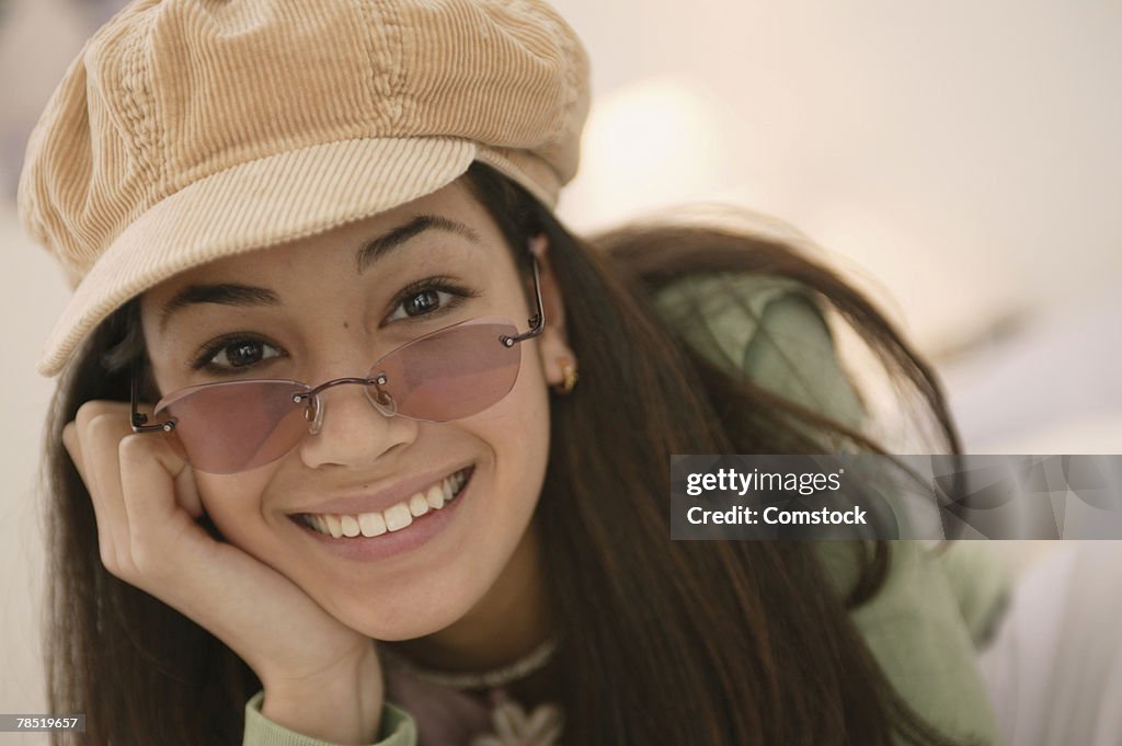 Portrait of teenage girl