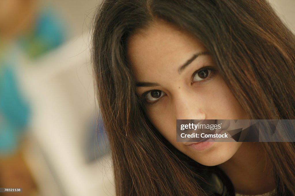 Portrait of teenage girl