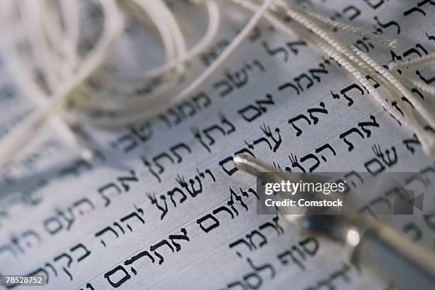 Yaneth In Script Script Of The Torah With Yad High-Res Stock Photo - Getty Images