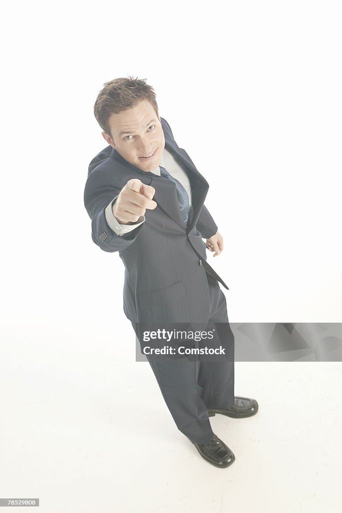 Businessman posing