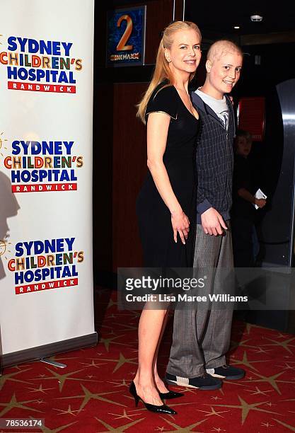 Nicole Kidman and James McLelland attend a charity screening of "The Golden Compass" for the Sydney Children's Hospital at The Entertainment Quarter...
