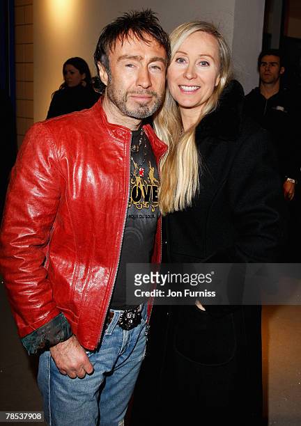 Paul Rodgers with his wife Cynthia attends the Led Zeppelin Tribute To Ahmet Ertegun concert, held at the O2 Arena on December 10, 2007 in London,...
