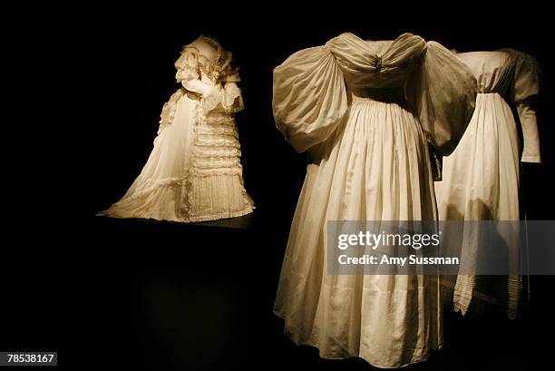 An American dresses, 1830-35, The "Blog.mode: addressing fashion" exhibit at the Metropolitan Museum of Art's Costume Institute on December 17, 2007...