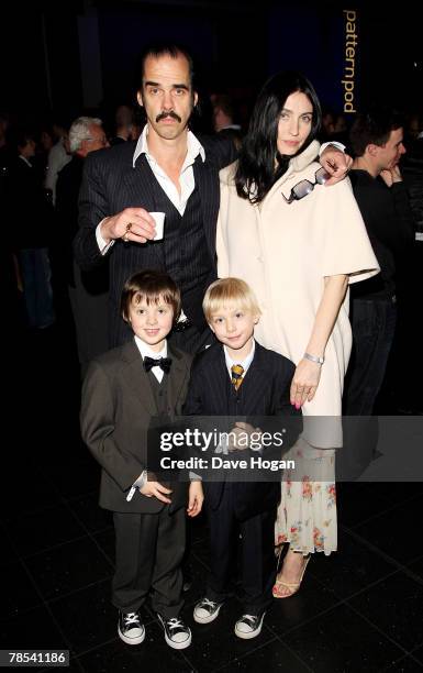 Musician Nick Cave, wife Susie Bick and their guests attend the gala screening of the 'Doctor Who' Christmas episode at the Science Museum on...