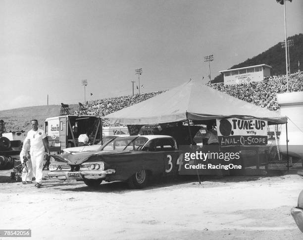 Wendell Scott drove this 1960 Chevrolet at the Volunteer 500 on July 29, 1961 in Bristol, Tennessee. Scott's car suffered rear differential problems,...