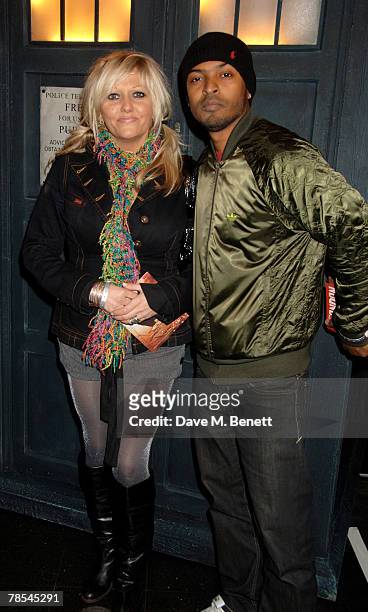 Actors Noel Clarke and Camille Coduri attend the gala screening of the 'Doctor Who' Christmas episode at the Science Museum December 18, 2007 in...