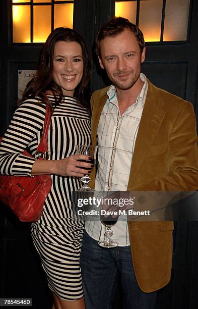 Actors John Simm and Kate McGowan attend the gala screening of the 'Doctor Who' Christmas episode at the Science Museum December 18, 2007 in London,...