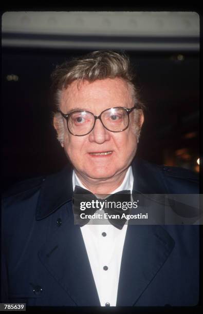 Steve Allen attends the 50th Writers Guild Awards February 21, 1998 in New York City. Comedian and "Tonight" Show founder Allen has turned out 27 new...