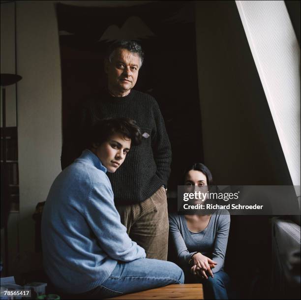 Ingrid Betancourt's Family poses at a portrait session in Paris on February 7, 2007.