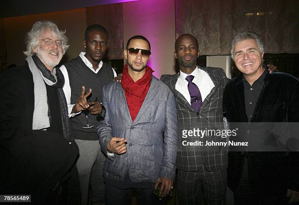 Charles Shyer, The Voice, Little X, Bryan Michael Cox and Steve Tyrell attend Bryan Michael Cox's 30th Birthday Party at the W Hotel, Union Square...