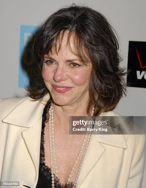 Actress Sally Field attends the Peace Over Violence 36th annual humanitarian awards dinner held at the Beverly Hills Hotel on November 9, 2007 in...