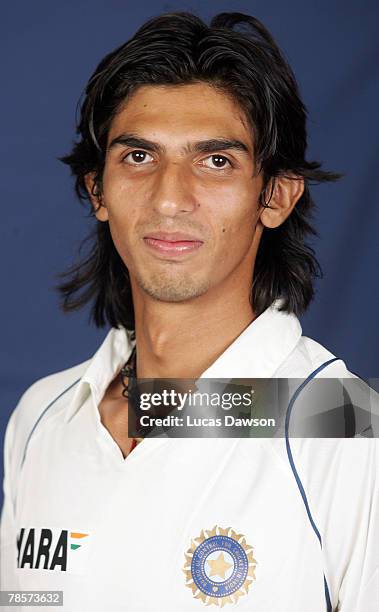 Ishant Sharma of India poses during the Indian cricket team portrait session at the Melbourne Cricket Ground on December 19, 2007 in Melbourne,...