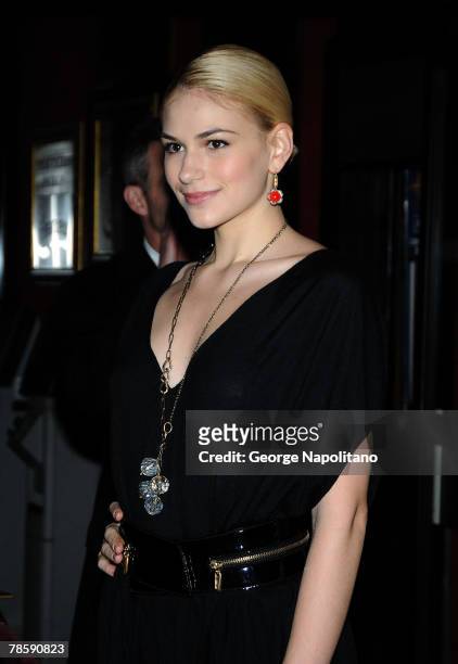 Actress Jennifer Missoni attends "The Great Debaters" New York reception at Ziegfeld Theater on December 19, 2007 in New York City.