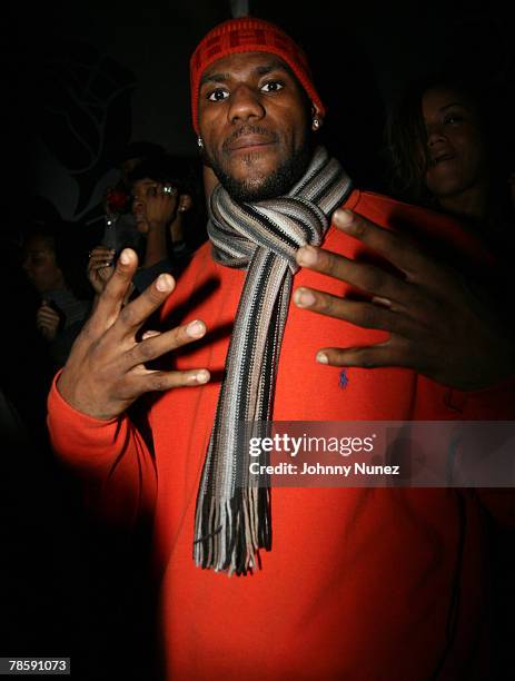 LeBron James attends LeBron James' 23rd Birthday Party at Runway December 18, 2007 in New York City.