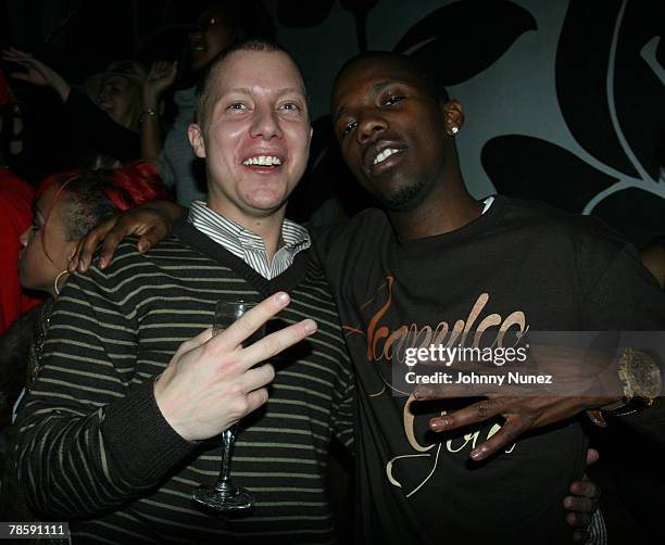 Matt Levine and Rich Paul attends LeBron James' 23rd Birthday Party at Runway December 18, 2007 in New York City.