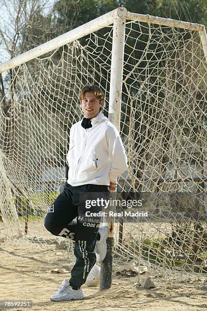 Antonio Cassano of Real Madrid pose for a portrait on February 1, 2006 in Madrid, Spain