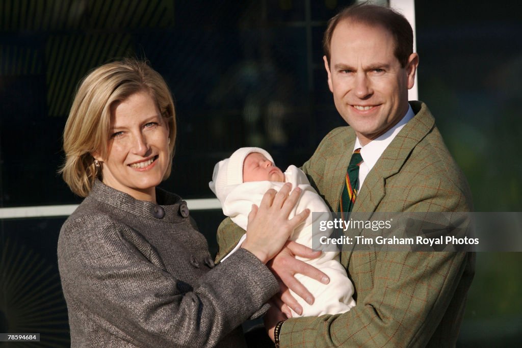 Earl & Countess of Wessex With Their Baby Son