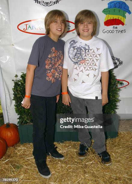 Actor Cole Sprouse and actor Dylan Sprouse attend the Camp Ronald McDonald For Good Times 15th Annual Family Halloween Carnival at Wadsworth...
