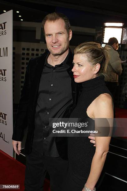 Jack Coleman and Beth Toussaint at the Weinstein Company premiere of "The Great Debaters" at the Arclight Theater on December 11, 2007 in Hollywood,...