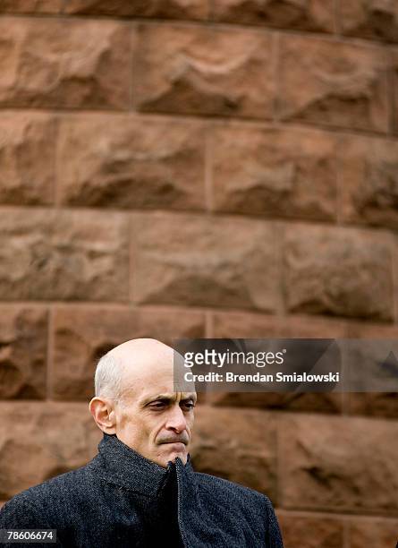 Homeland Security Michael Chertoff listens during a memorial service for the 19th anniversary of the terrorist bombing of Pan Am Flight 103 which...