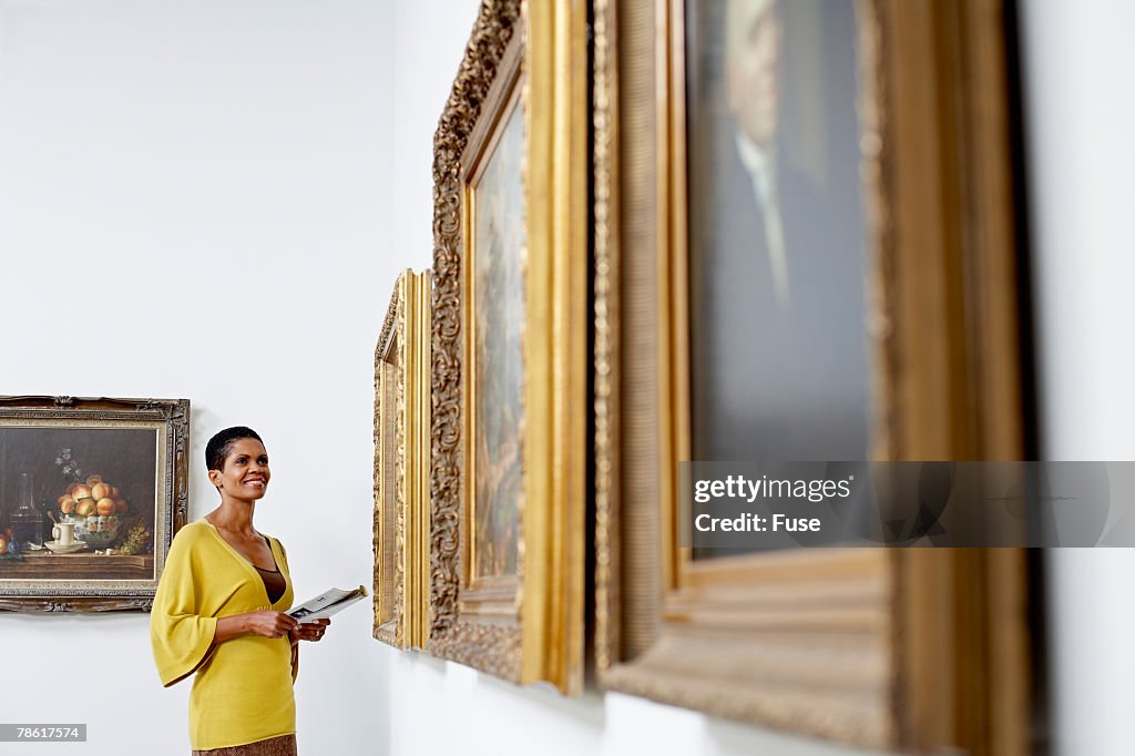 Woman at Art Gallery