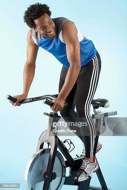 Exercise Bike Rider 64 07092015 Stock Photos, High-Res Pictures, and Images - Getty Images