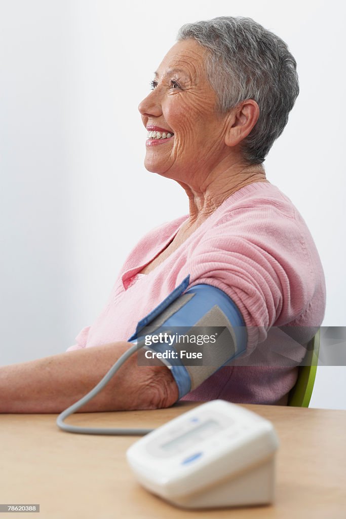 Woman Having Blood Pressure Test