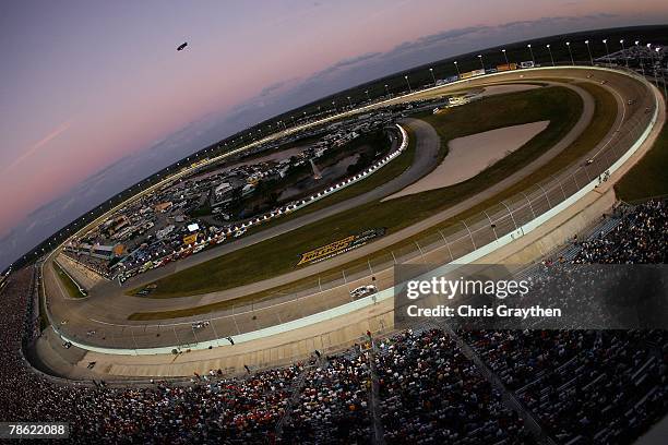 General view of the Homestead-Miami Speedway racetrack during the NASCAR Nextel Cup Series Ford 400 on November 18, 2007 in Homestead, Florida.