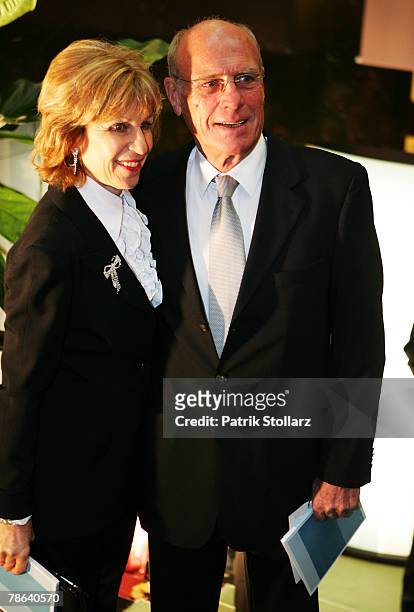 Former cyclist champion Rudi Altig and his wife Monique arrive for 'Best Sportsman of the Year 2007' awards at the Kurhaus Casino on December 22,...